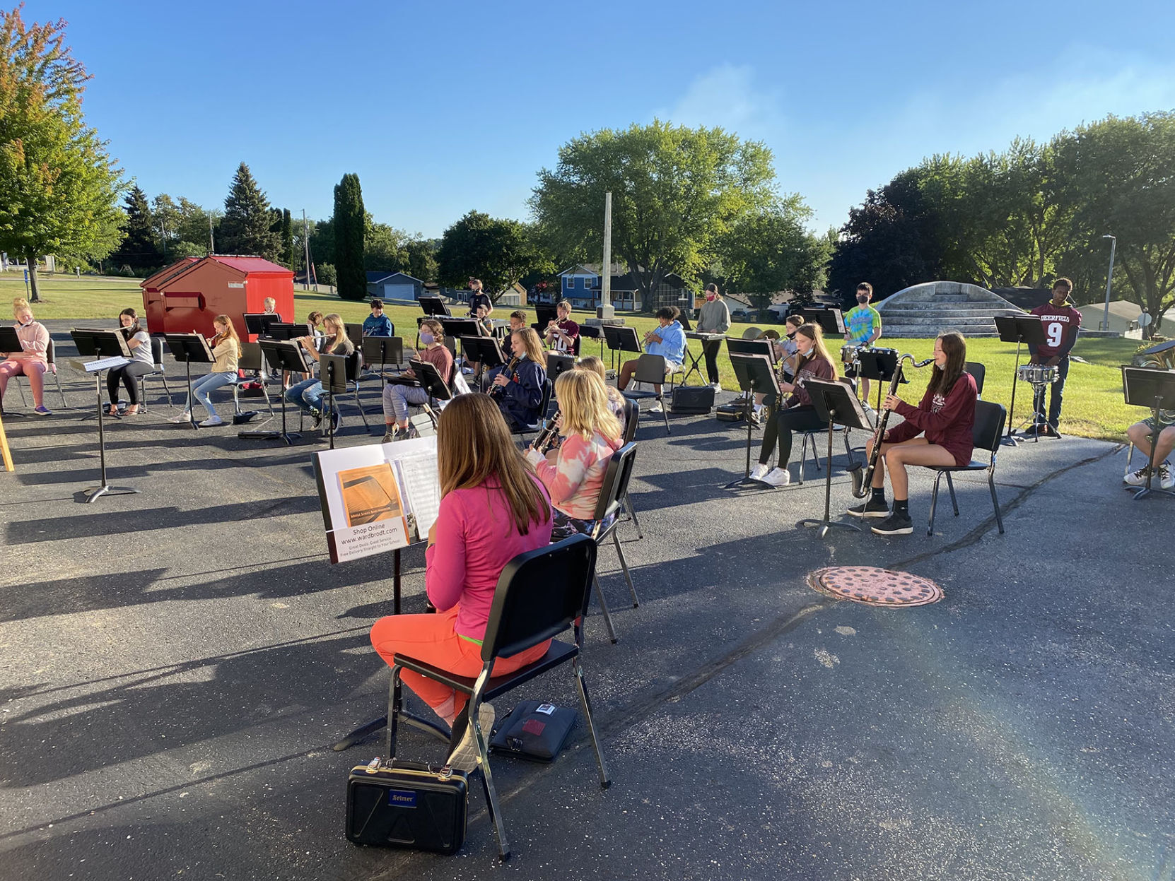 Deerfield MS Band outside.jpg